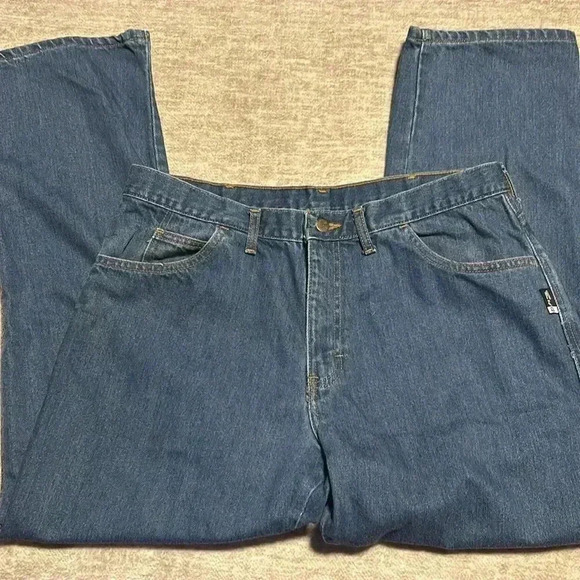 Riverside Uniforms Flame Resistant jeans men's sz 35 x 30 HRC 2 ARC 19.5 - Picture 5 of 6